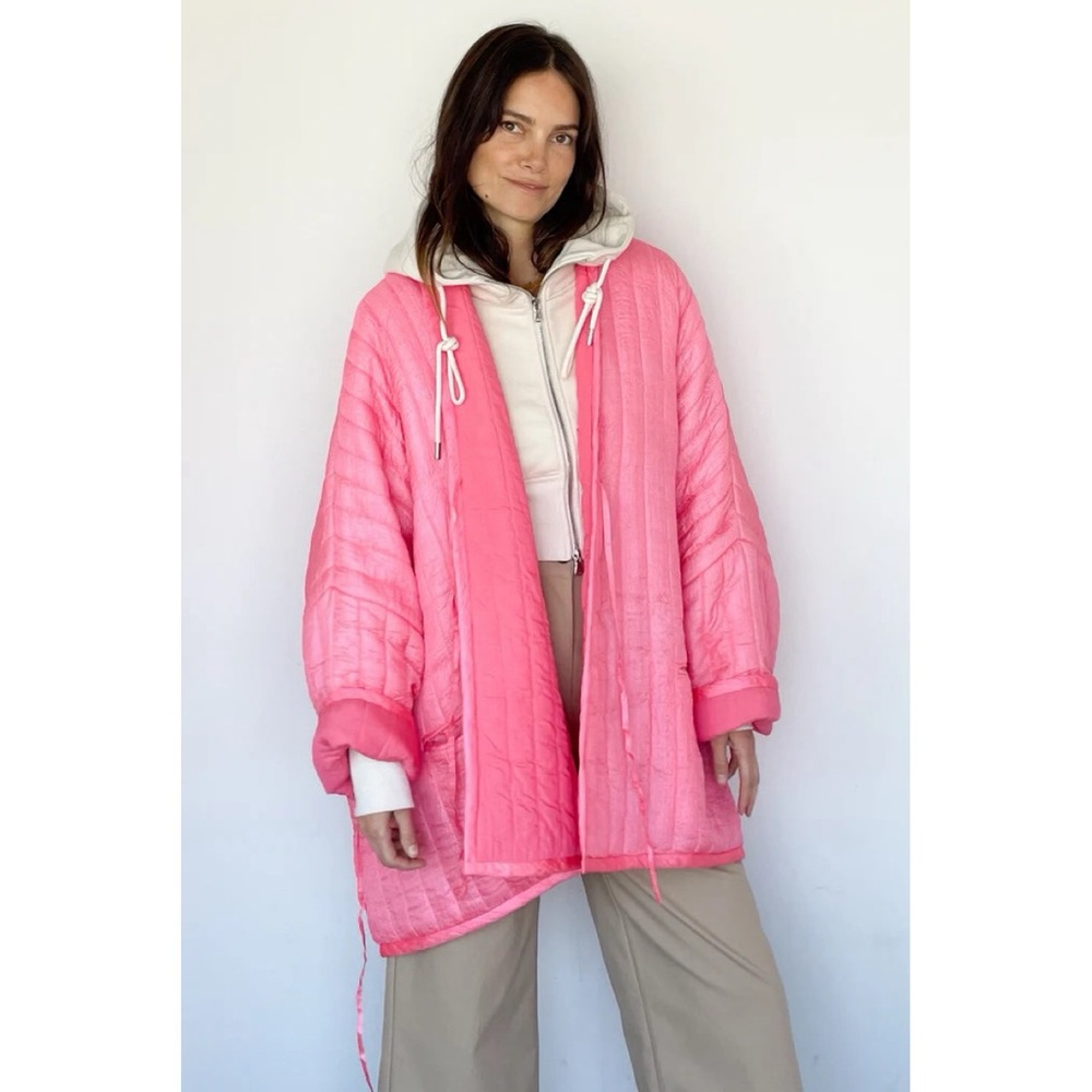 Anaak Raj Quilted Jacket (One Size) Oversized Cotton Tie-Dye Kimono - Picture 5 of 16